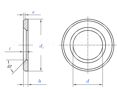 Flat Washer technical drawing Flat Washer technical drawing