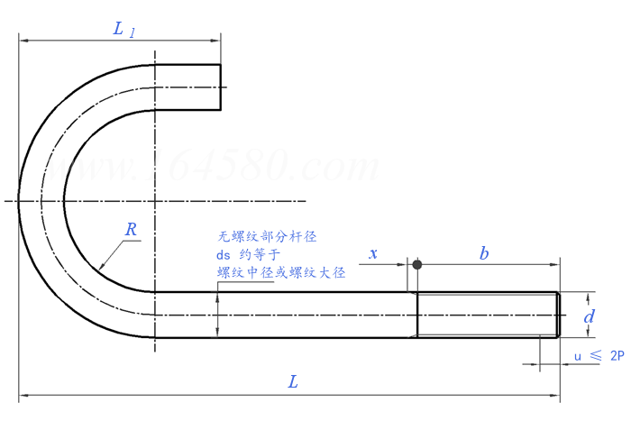 J Bolt technical drawing J Bolt technical drawing