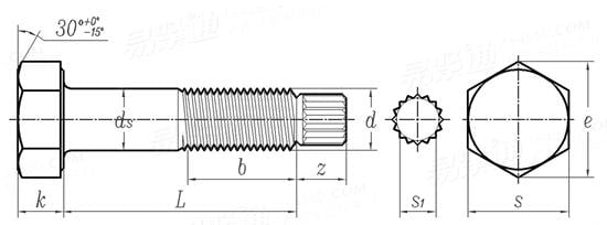 T.C Bolt technical drawing T.C Bolt technical drawing